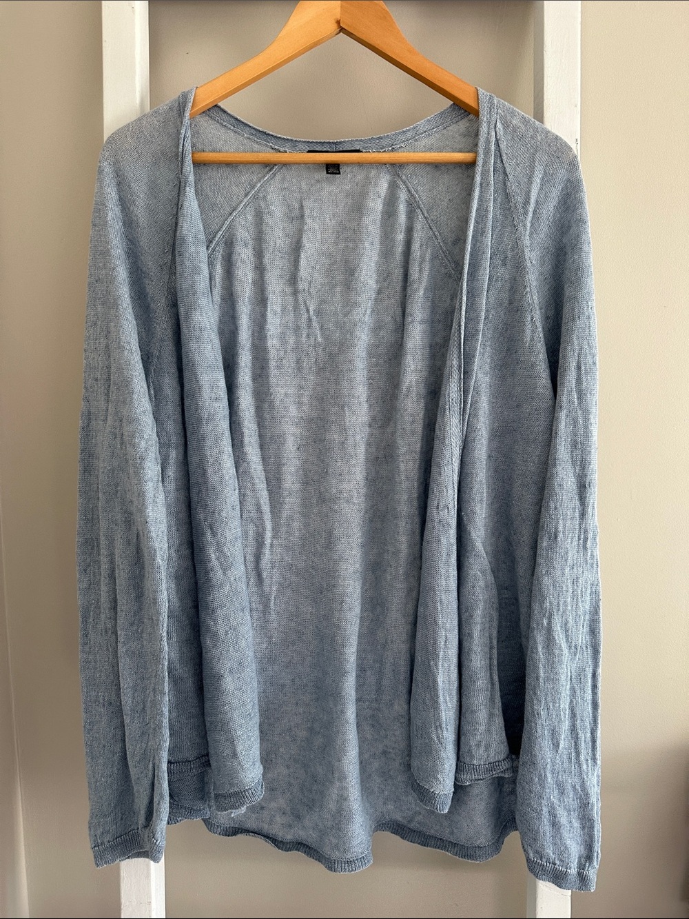 Eileen Fisher 100% Organic Linen Open Cardigan